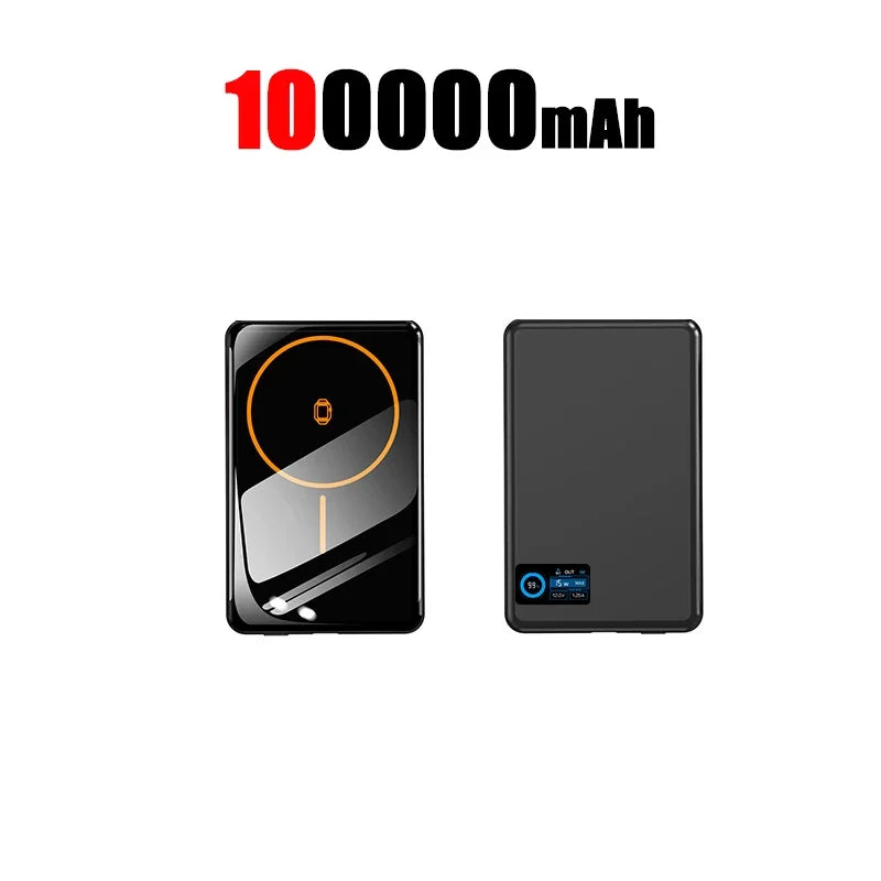 Tidesmit 100000mAh Fast Charging Power Bank - PD USB-C Portable Battery Black 100000mAh Tidesmit