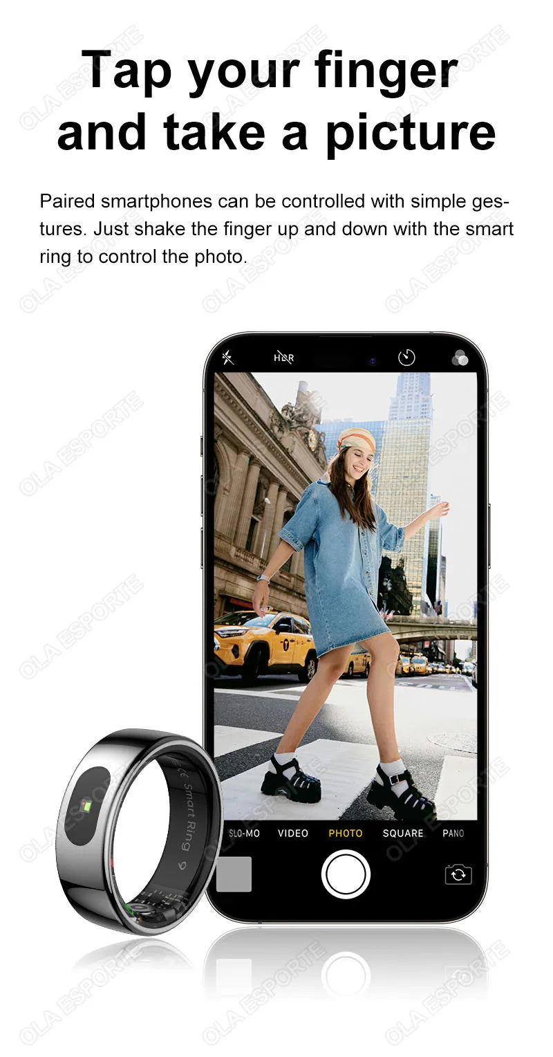 Tidesmit Smart Health Ring - Advanced Heart Rate & Oxygen Monitor Tidesmit