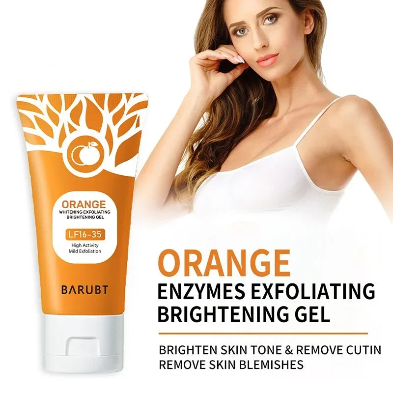 Orange Exfoliating Gel 50g | Gentle Face & Body Scrub for Smooth Skin Scrubs Treatments Tidesmit