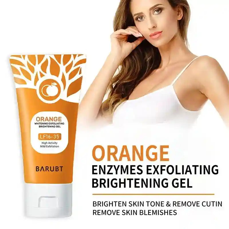 Orange Exfoliating Gel for Face and Body - Professional Deep Cleansing Scrubs Treatments Tidesmit