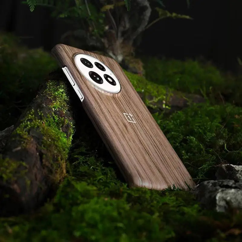 OnePlus 13 Magnetic Phone Case - Wood Grain Shock-Absorbing Cover Tidesmit