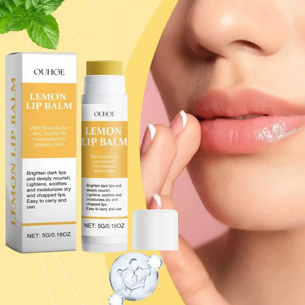 Lemon Ginger Lip Treatment Mask – Moisturizing Repair Balm Set Lip Care Tidesmit