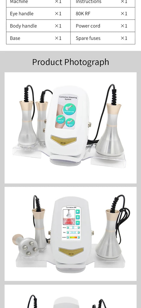 80K Ultrasonic Body Shaping Machine for Targeted Skin Firming & Contouring Body Shaping Massage Equipment Tidesmit