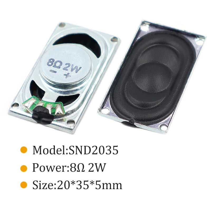 2PCS Notebook Speaker Horn 2W 8R 4R 4020 Loud Speaker 4 8 Ohms 2 Watt 4/8R 2W 20*35*5MM 20*40*5.4MM 20*40*5.5MM 50*30*11.7MM