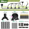 Garden 5-30M 8mm PE Hose 20cm 360° Bending Brass Nozzle Spray Kit Atomized Automatic Irrigation Equipment Plants Mist Wateriing