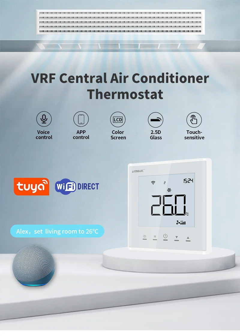 Tuya wifi VRF Air Conditioner Smart Thermostat  Google Home Alexa DuerOS