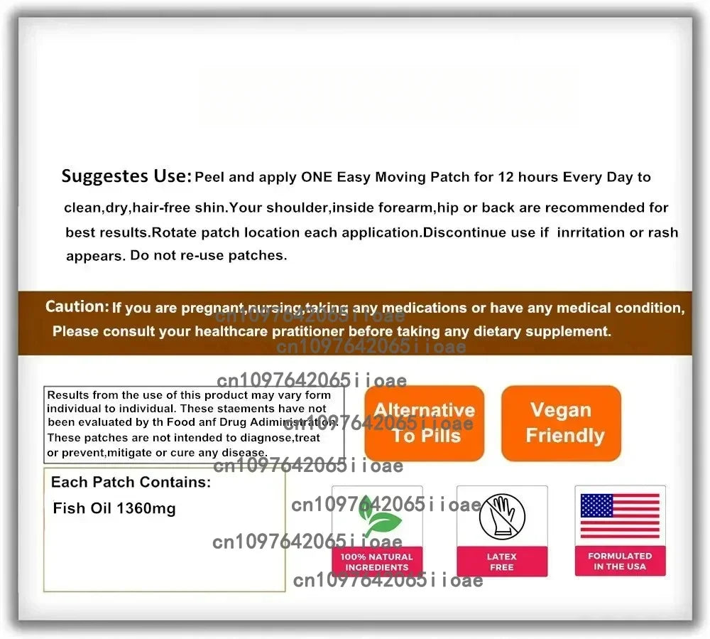 Womens Multivitamin Transdermal Patches with Vitamin A, B , C, D, and E, Calcium and Magnesium, Immune Support 30 Patches