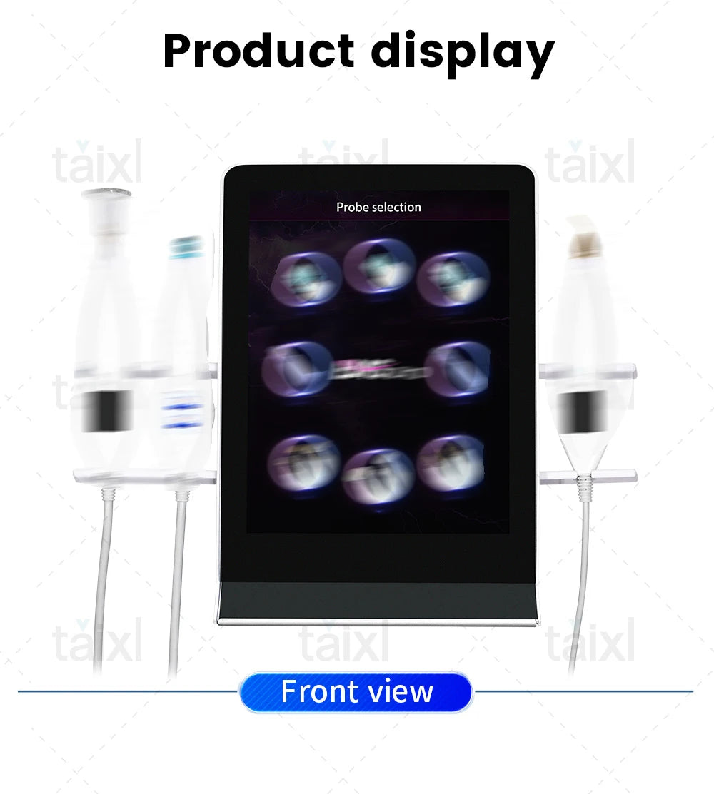 Professional ozone plasma facial rejuvenation device with touchscreen display and multiple treatment wands.