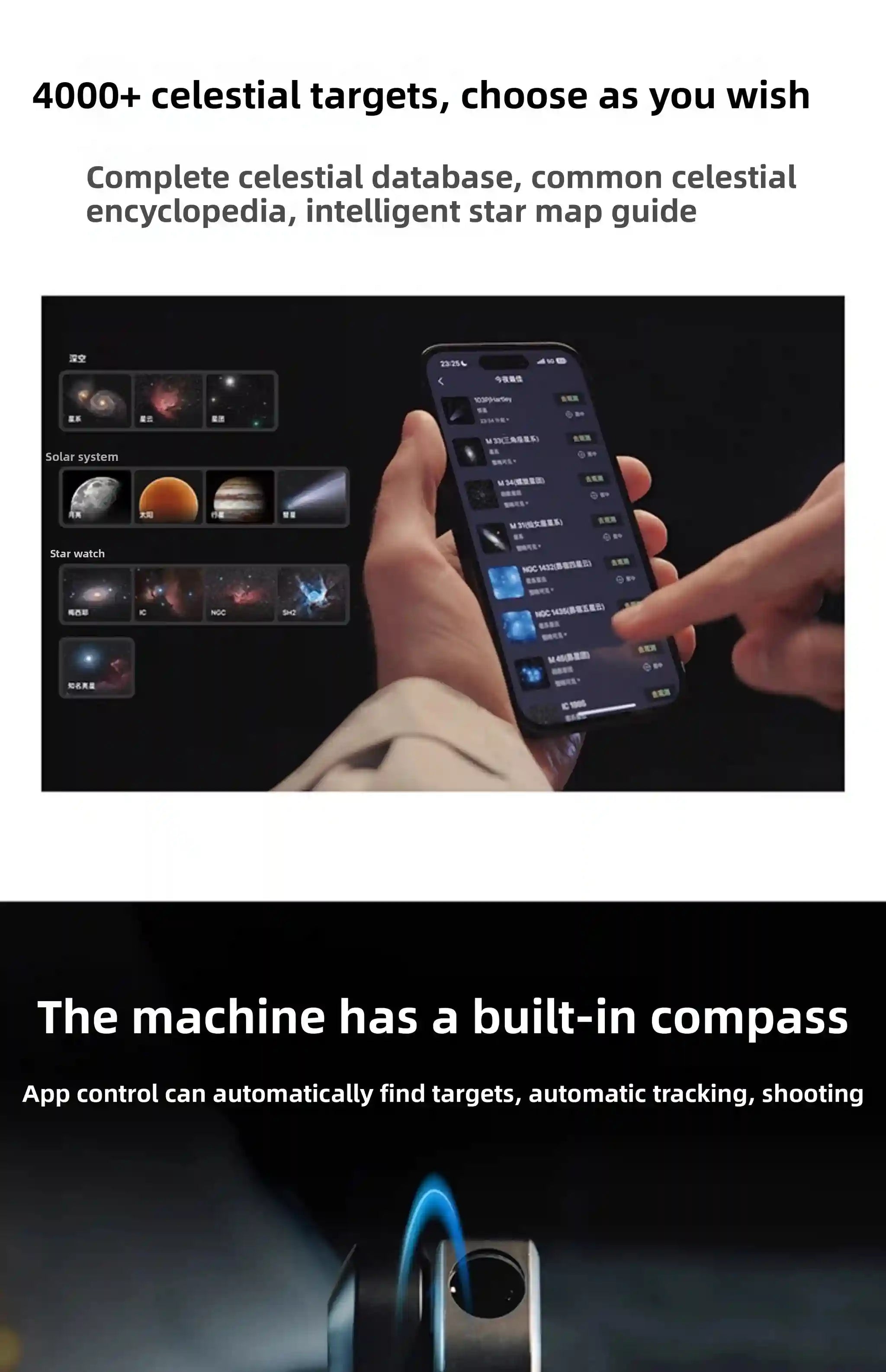 Seestar S50 Smart Telescope | All-In-One Digital Stargazing Kit Tidesmit