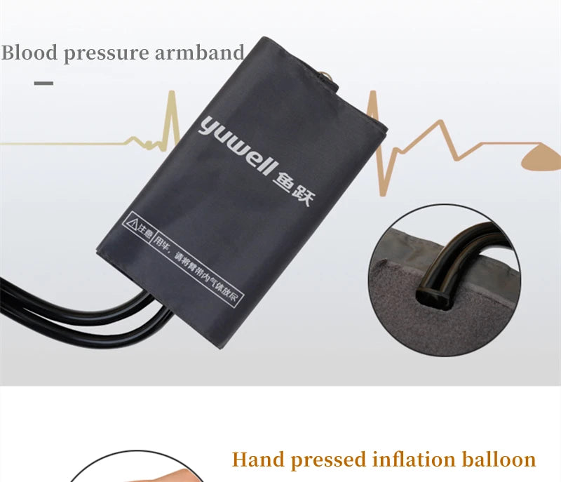 Yuwell Classic Blood Pressure Monitor Portable BP Adult Upper Cuff Manometer Tonometer Arm professional Sphygmomanometer Doctor