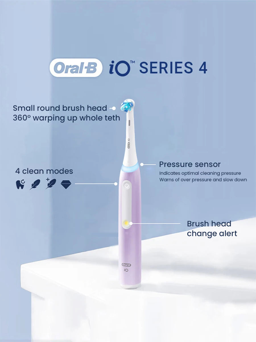 Oral B Electric Toothbrush IO Series Rechargeable Waterproof Smart Rotating Timing Electronic Tooth Brushes IO2 IO3 IO4 IO7 IO9