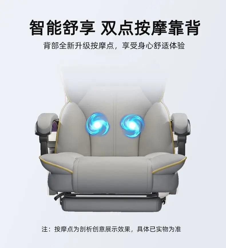 Massage Gaming Chair with Reclining Back Support and Heat Therapy Massage Chairs Tidesmit