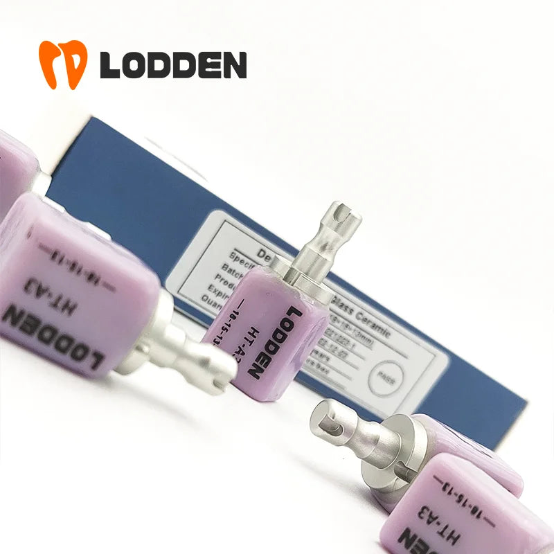 Lodden 10PCS Lithium Disilicate C14 Dental Glass Ceramic Blocks CAD CAM Sirona Cerec Block HT LT MT Lab Veneer Dentist Materials