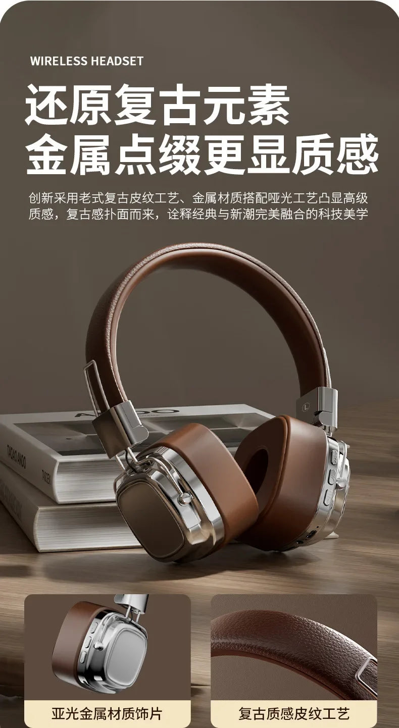 Wireless Headphones with Retro HIFI Sound - Tidesmit C Model Tidesmit