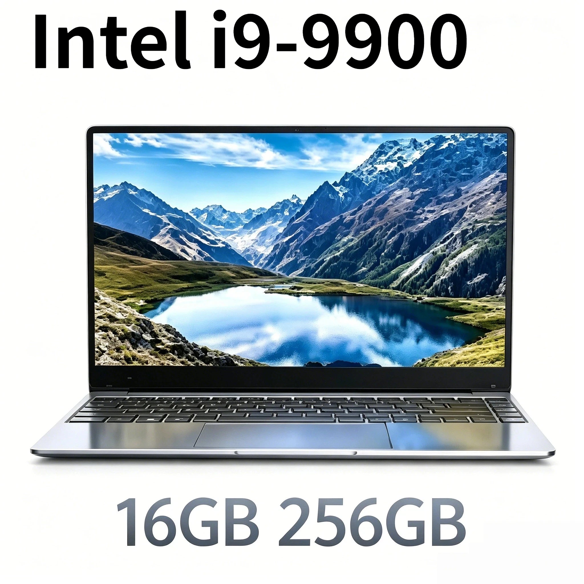 15.6 Inch Ultra Slim Windows 11 Laptop Computer 32GB RAM 512GB 1TB SSD Intel i9 9900 Notebook Gamer 1920x1080 Office PC Max Pro
