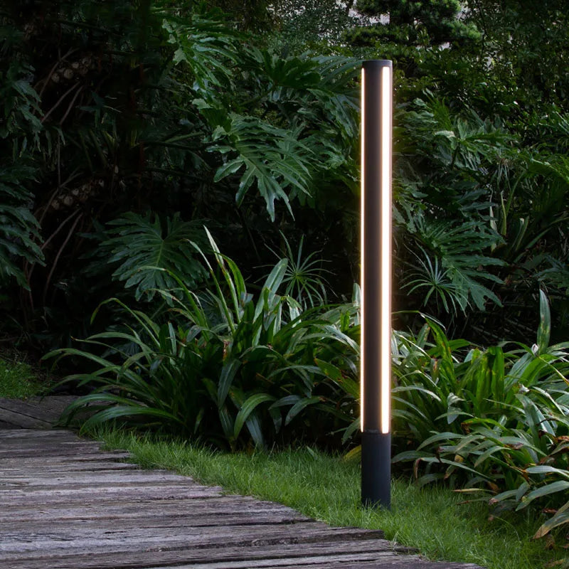 Outdoor Overleng IP65 Waterproof LED Lawn Light 85-265V Landscape Trihedral Luminescence Street Lamp For Villa Door Decoration