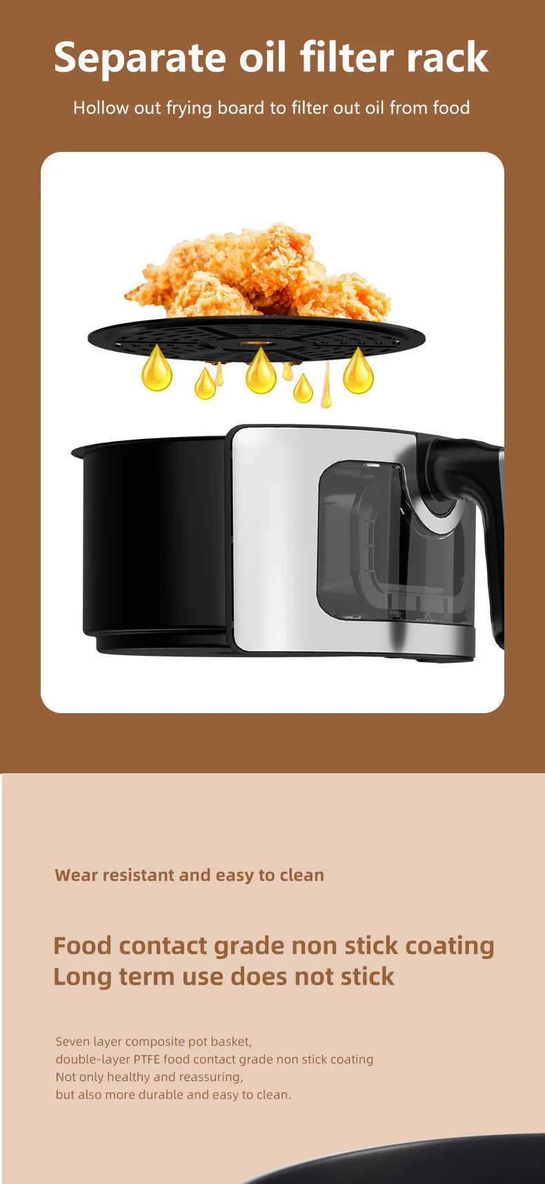 Wholesale 10L Black Air Fryer Fast Healthy Oil-Free,Visual Window ,Make Snacks, Pastries, and Finger Foods,Household Party Use