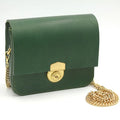 CHOU Shanghai High-end Women's Genuine Leather Handmade Single Strap Shoulder Bag with Metal Lock Custom Logo Portfolio