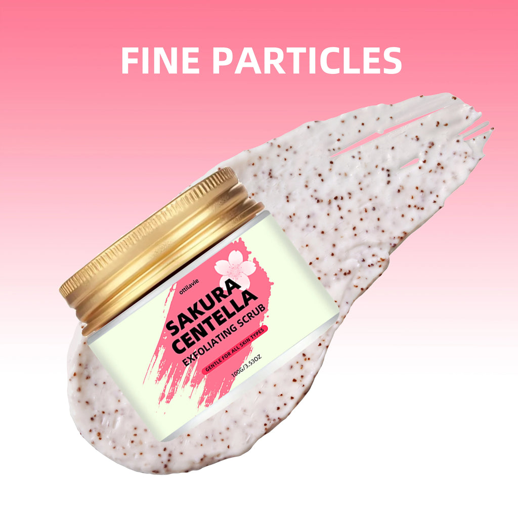 Sakura Centella Exfoliating Scrub 100g-150g - Natural Skin Treatment Scrubs Treatments Tidesmit