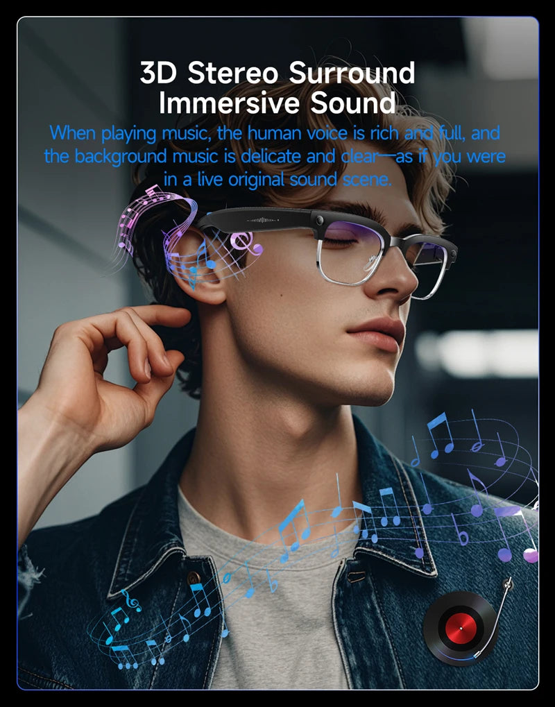 Smart Glasses with 4K HD Camera & Spatial Audio | Tidesmit Tidesmit