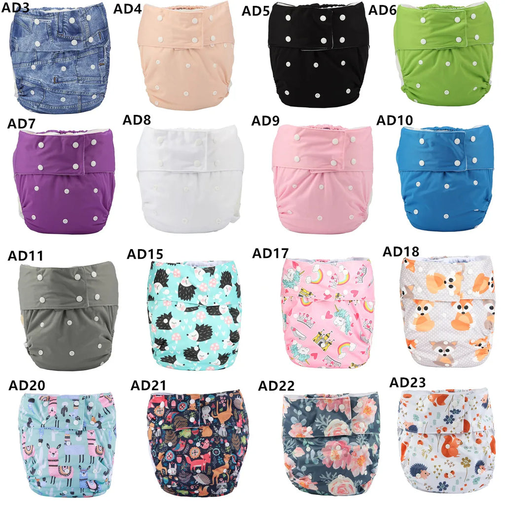 [Sigzagor]1 Teen Adult Cloth Diaper Nappy Pocket Incontinence Waterproof Reusable Leg Gussets Insert ABDL Age Play Costumes
