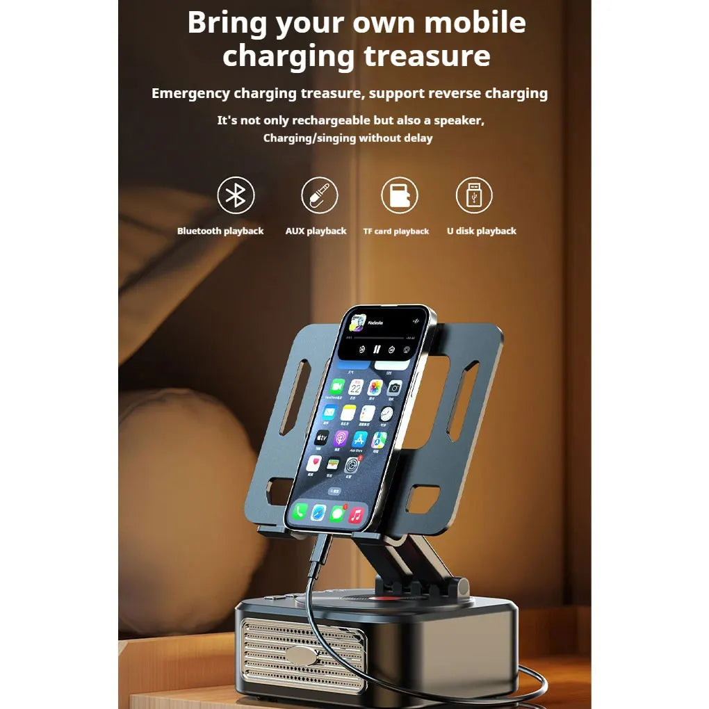 Portable Bluetooth Speaker Tablet Stand - Adjustable Foldable Desk Mount Tidesmit