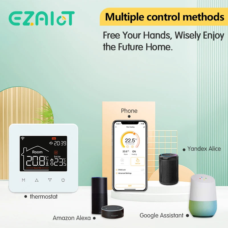 WiFi Smart Floor Heating Thermostat for Precise Home Temperature Control Tidesmit