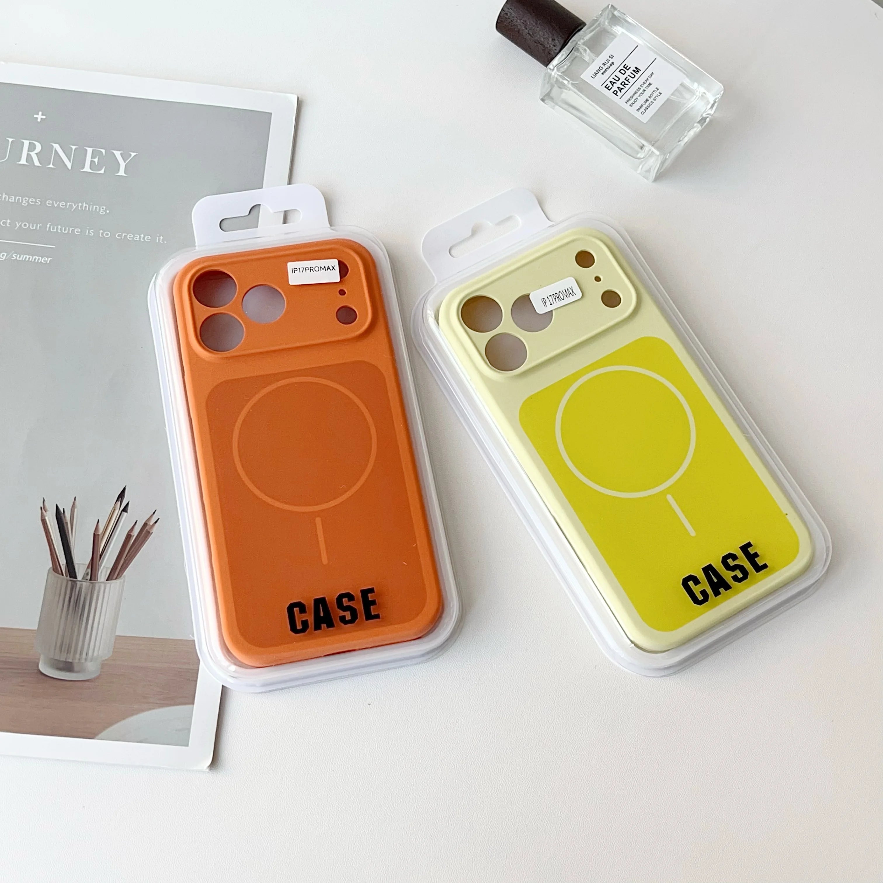iPhone 17 Pro Max Magnetic Silicone Case - Shock-Absorbing Slim Cover Tidesmit