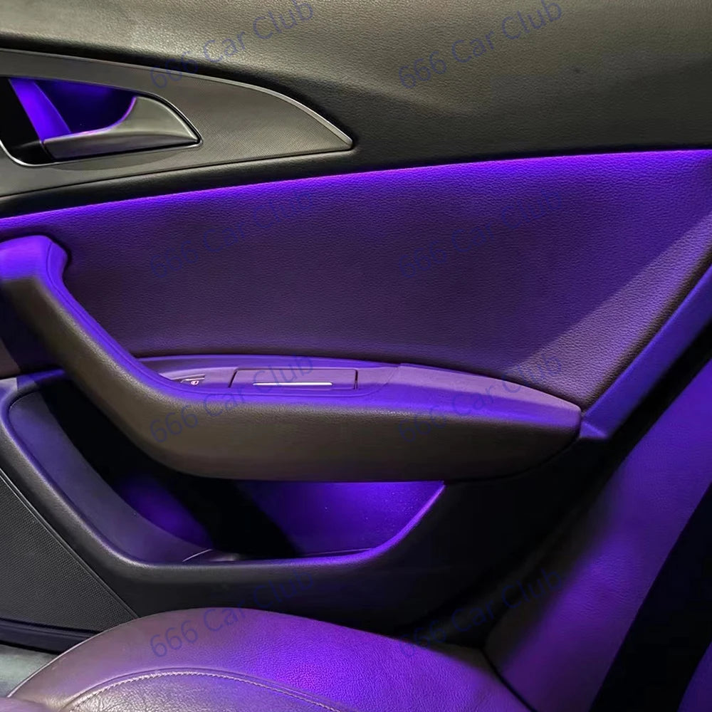 Audi A6 C7 Ambient Lighting Kit 21 Color LED with Smartphone App Control Tidesmit
