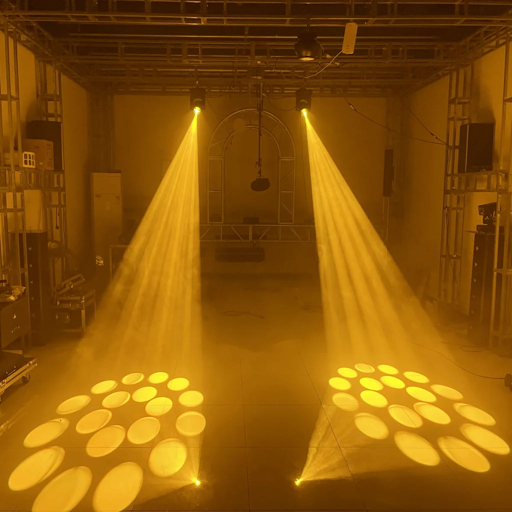 2PCS Mini LED Moving Head Light 150W Beam+Spot+18 Rotating Prisms Dj Dmx Stage Effect Light Disco Bar