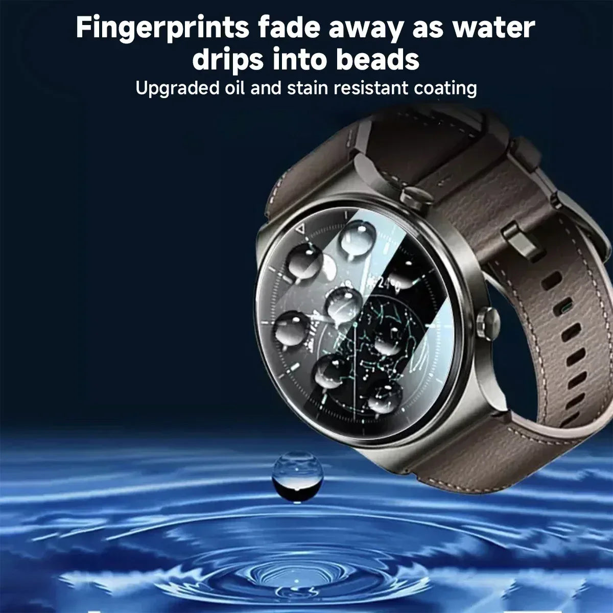 Universal Smartwatch Screen Protector - 9H Tempered Glass for Smartwatches Tidesmit