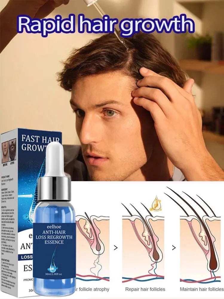 Tidesmit Biotin hair growth oil serum for thicker hair, anti-hair loss scalp treatment for follicle repair.