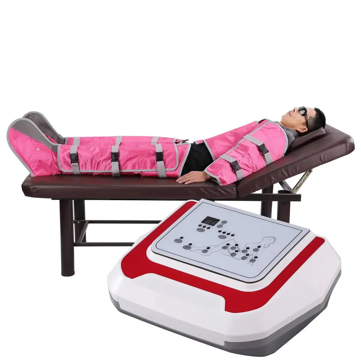 Pressotherapy Machine for Lymphatic Drainage - Full Body Massage Massage Chairs Red Tidesmit