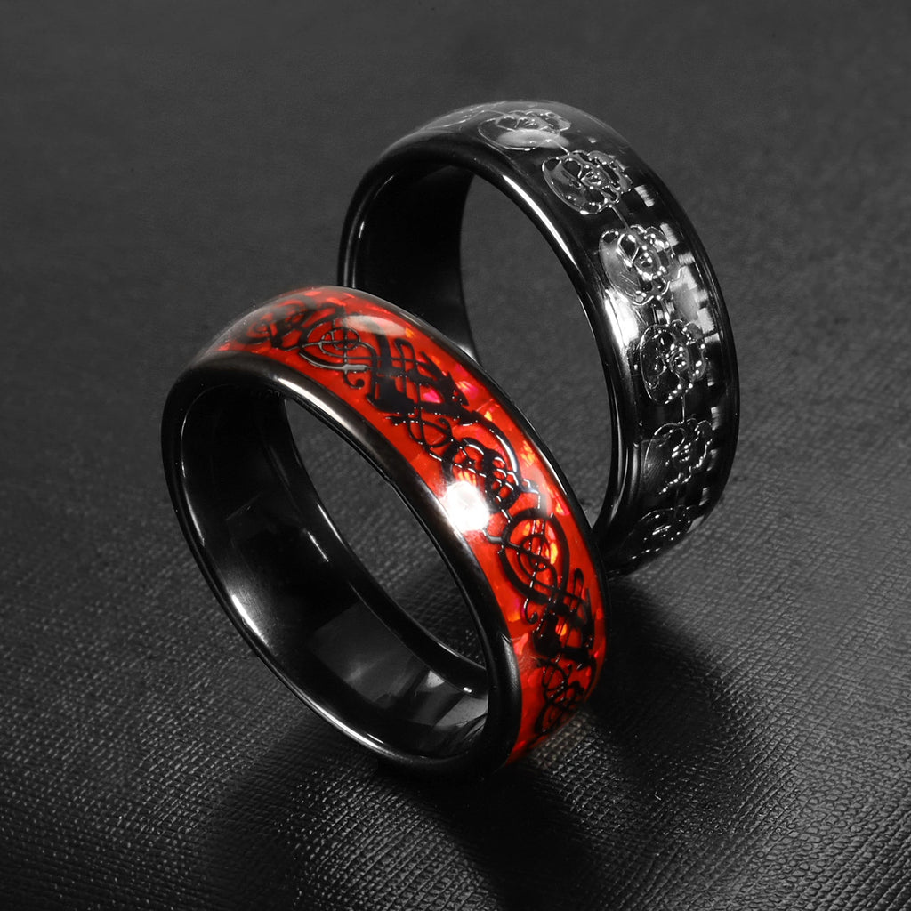 Smart Health Ring Carbon Fiber Skull - Biometric Fitness Tracker Tidesmit
