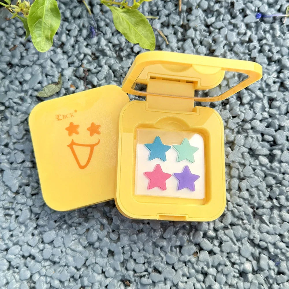 Star Design Pimple Patch with Colorful Makeup Mirror Hydrogel Blemish Concealer Acne Spot Treatment Beauty Health Kit