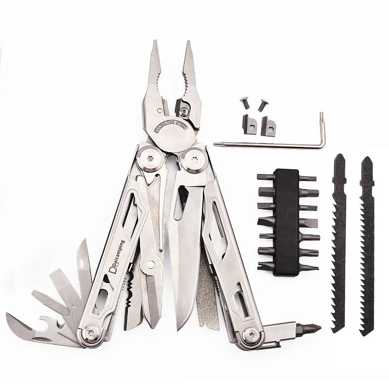 Daicamping DL30 DL301 DL7 Outdoor Camping EDC Plier Set Multifunctional Multitools Hand Multi Tool Folding Multi-tool Kit