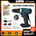 Podofo 21V Lithium Cordless Electric Screwdriver Set Brush Motor 25 Plus 3 Speed Impact Drill Tool With LED Light Two Rechargeable Batteries