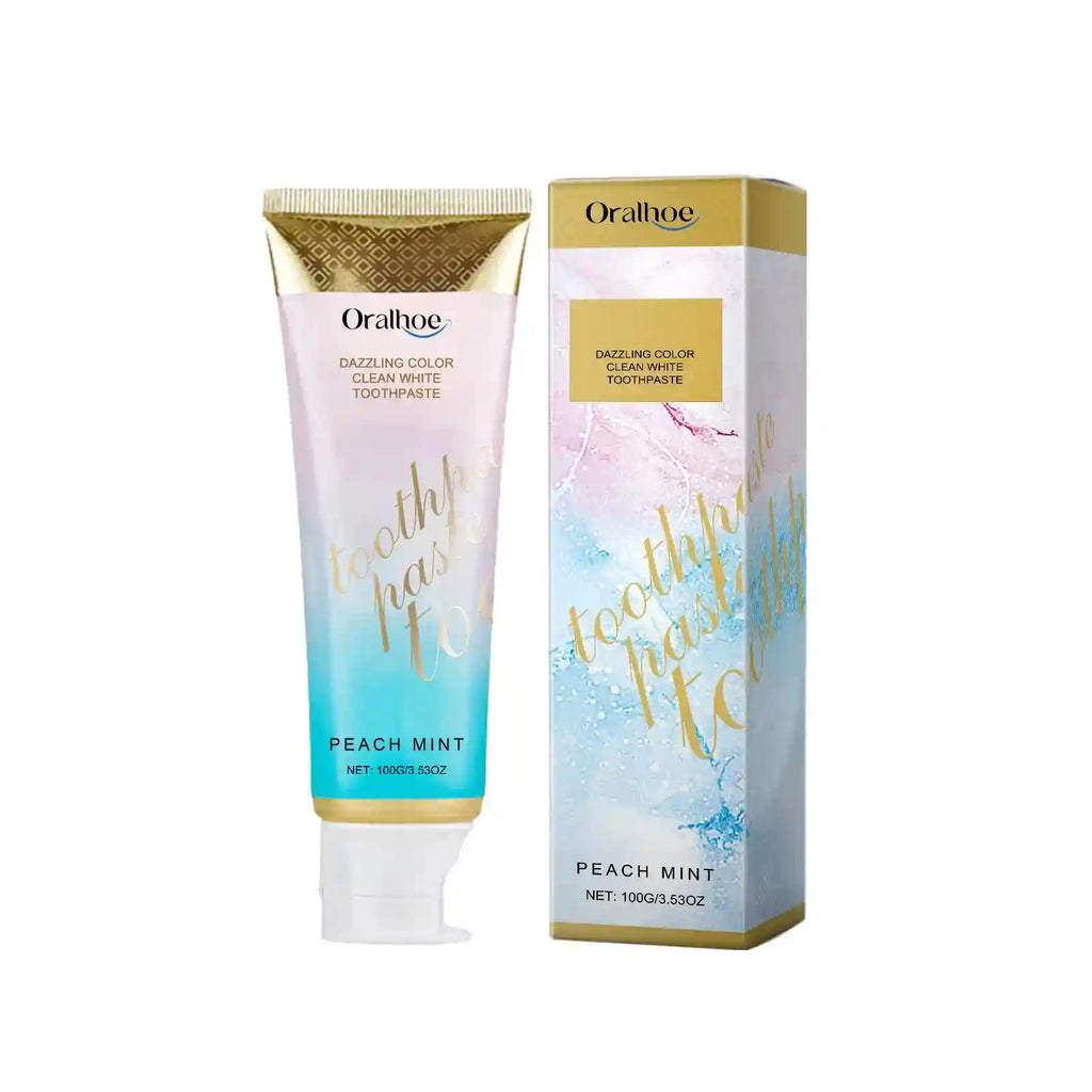 Tidesmit Radiant Whitening Toothpaste tube for deep stain removal and fresh mint breath oral care
