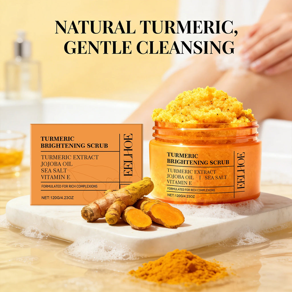Turmeric Body Scrub for Dark Spots - Brightening Exfoliating Treatment Scrubs Treatments Tidesmit