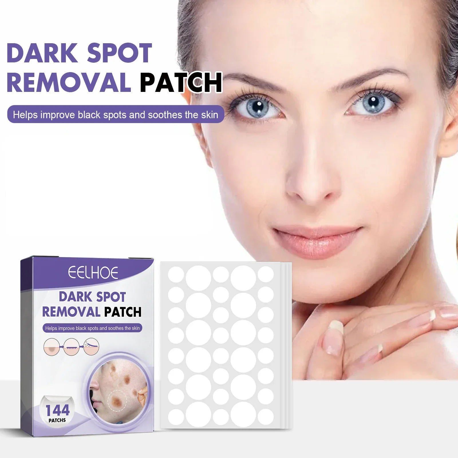 144Pcs Hydrocolloid Acne Acne Patches Invisible Pimple Spot Marks Remover Concealer Cover Stickers Facial Skin Care Treatment