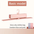 Tidesmit portable retractable clothes dryer and shoe drying machine with folding hanger for quilt warming and mite removal