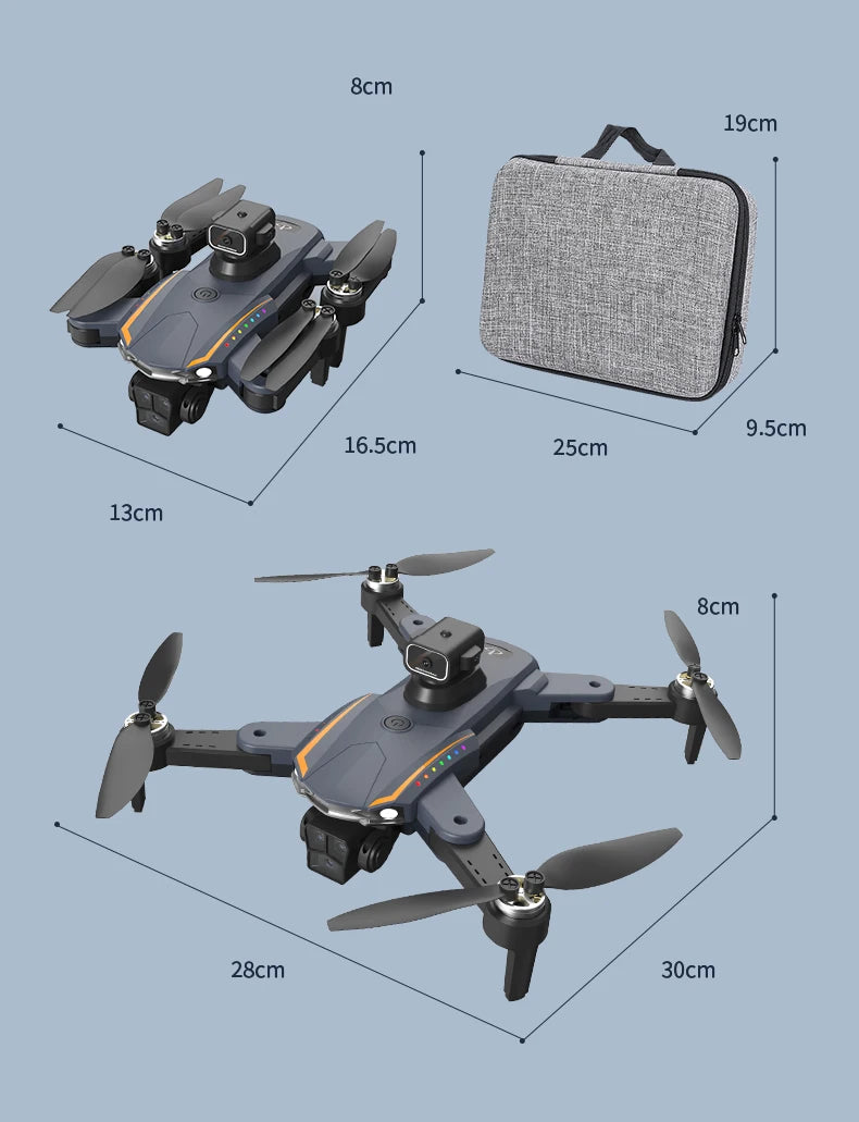 Tidesmit GPS Camera Drone with Obstacle Avoidance and Dual 6K Lens Tidesmit