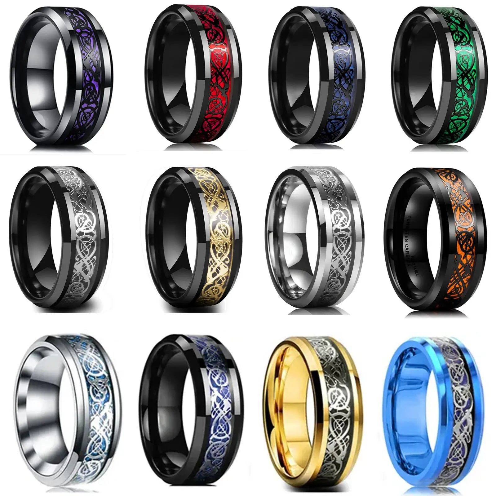 Smart Health Ring - 8mm Stainless Steel Biometric Fitness Tracker Tidesmit