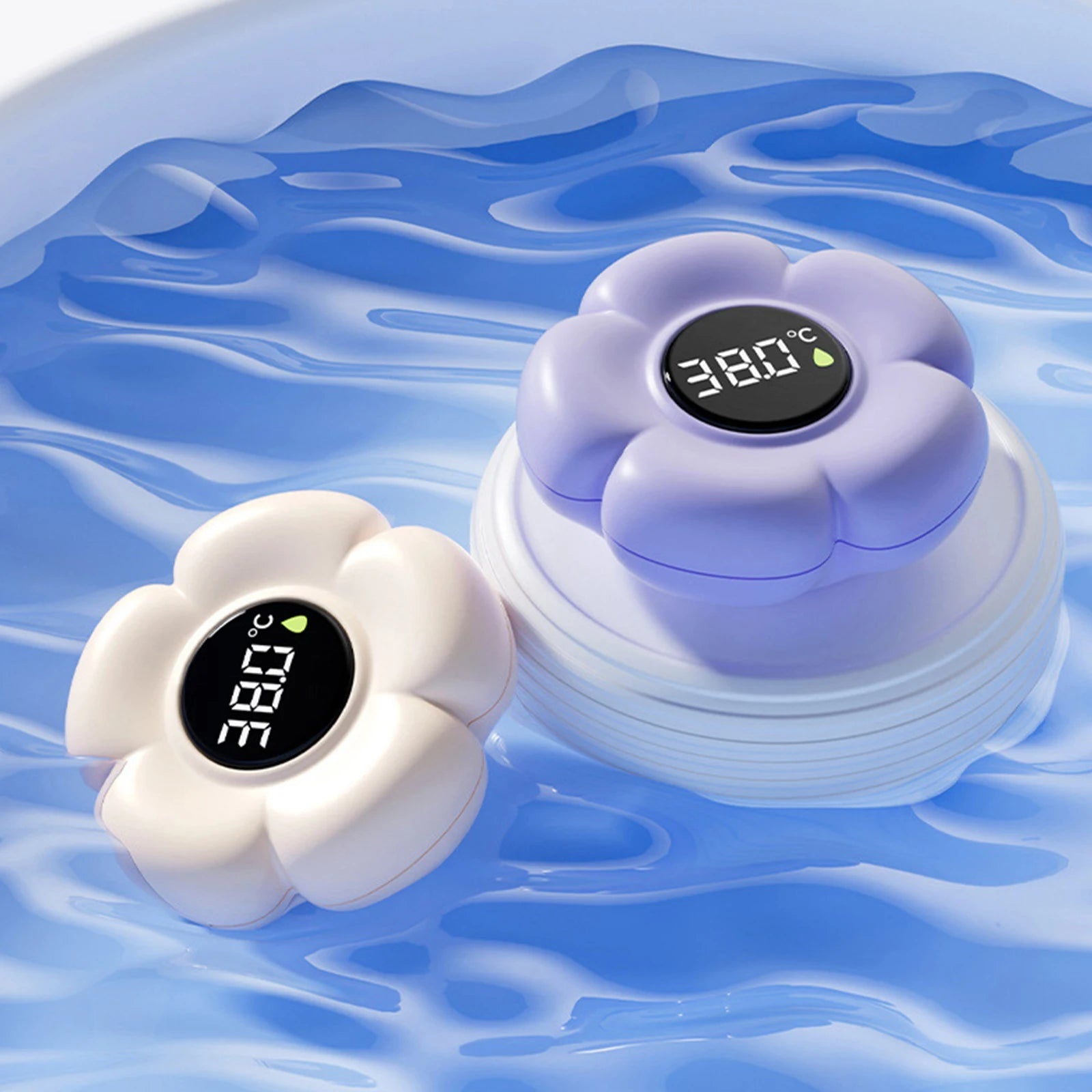 Baby Bath Thermometer with LED Display & Color Alerts Digital Water Temperature Thermometer for Newborns & Toddlers