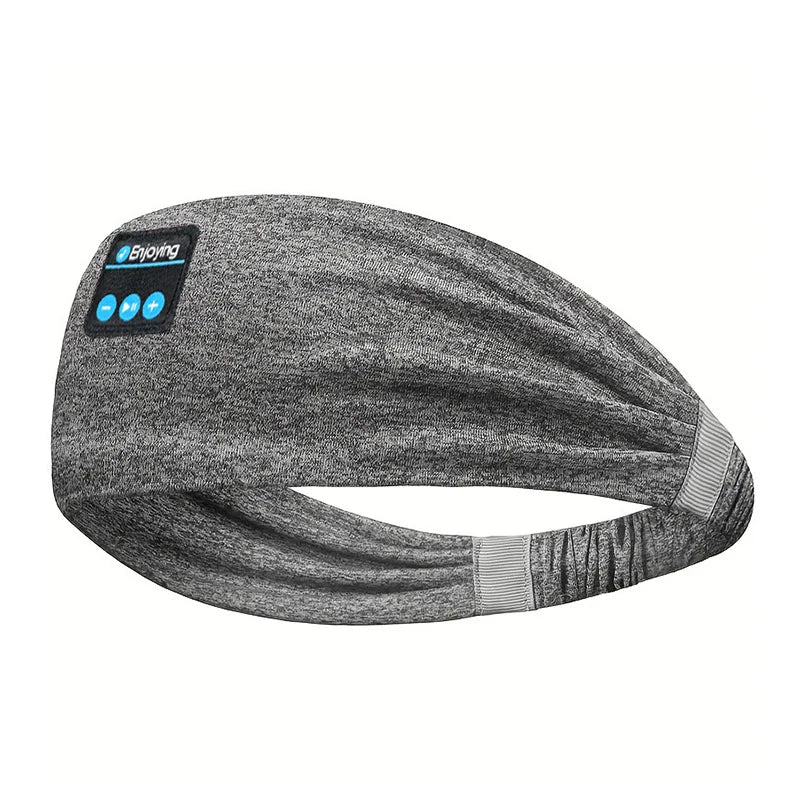 Bluetooth Sleep Headphones Headband – Wireless Sports Soft Fabric Band Grey Tidesmit