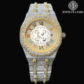 Premium Quality Exclusive Silve Diamond Luxury Watch Water Resistant Automatic Movement Available for Affordable Price