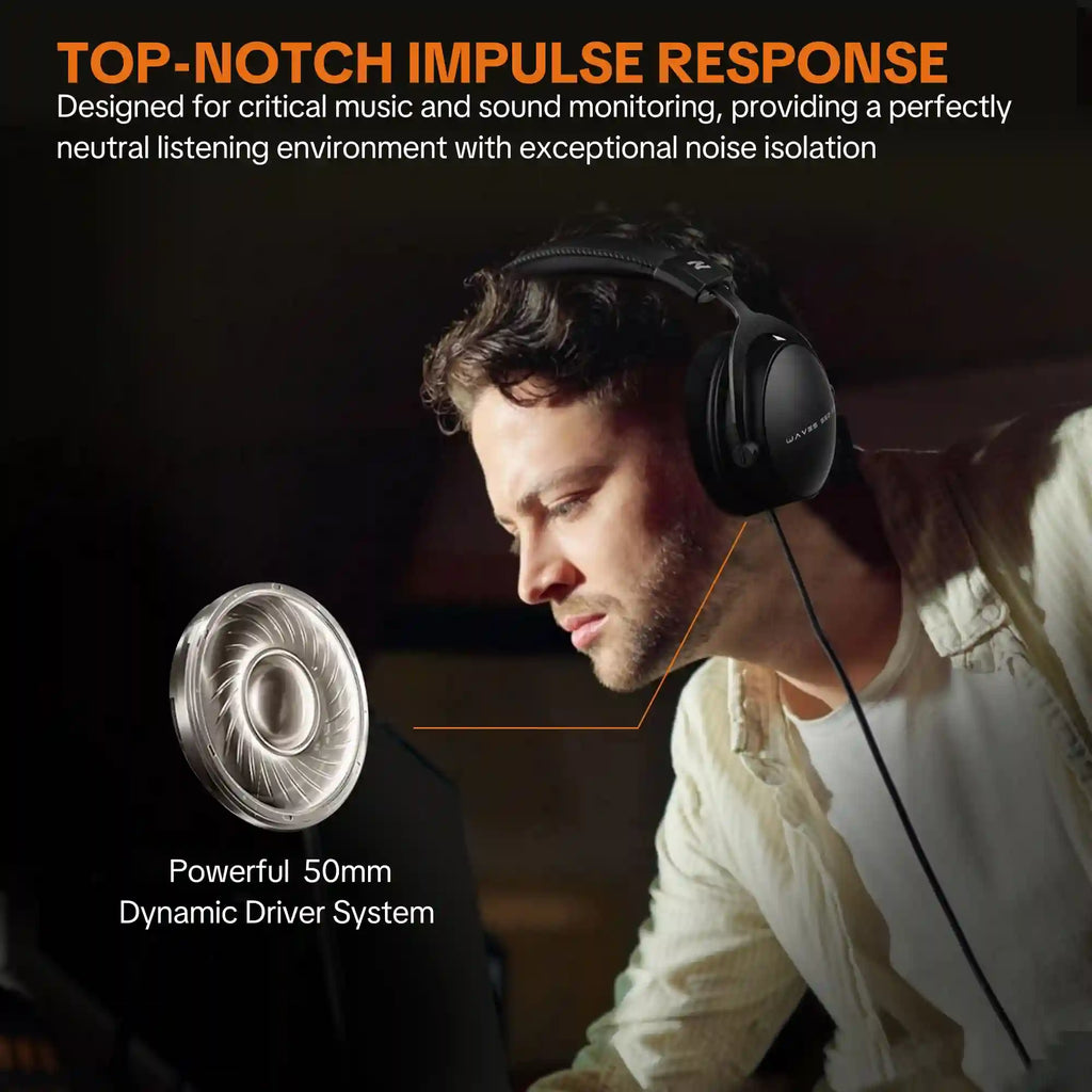 Over-Ear Studio Monitor Headphones - W550x Low Latency Audio Tidesmit