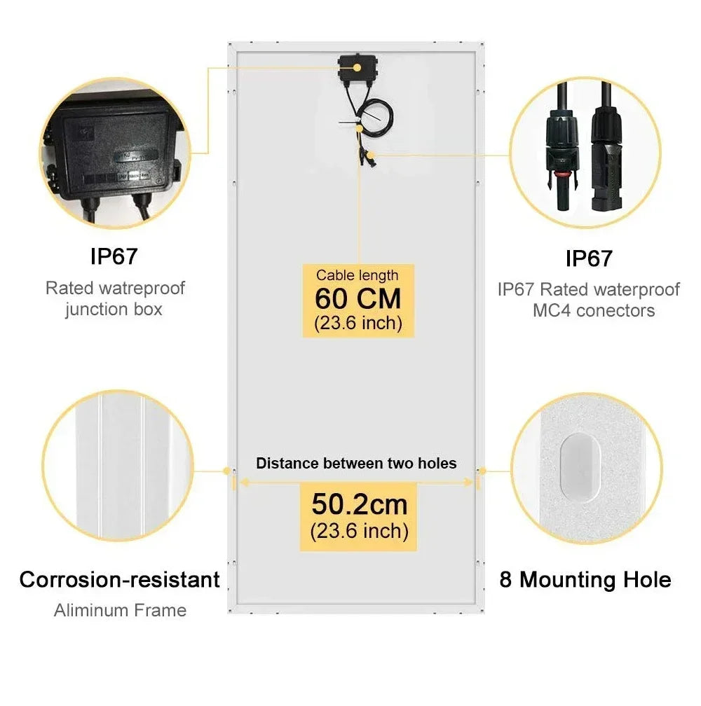 6000W/3000W High-Power Solar Panel Kit, Suitable for Outdoor Activities and Homes Camping and RV Off Grid Living