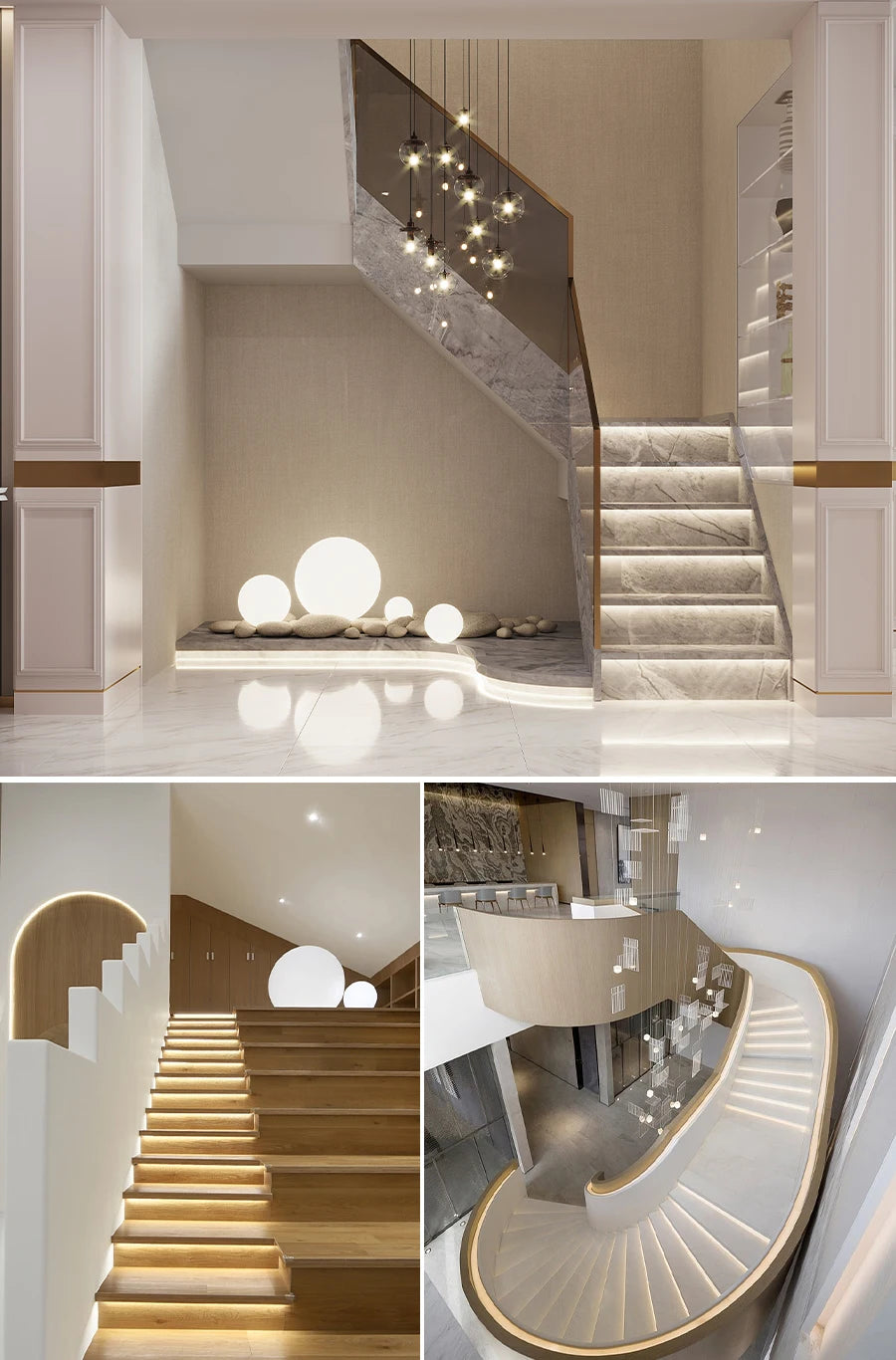 MALIIGAZA 1-40 Steps Motion Sensor LED Stair Light 24V COB LED Strip Stair Lighting Kit With Transformer For Indoor Stairway