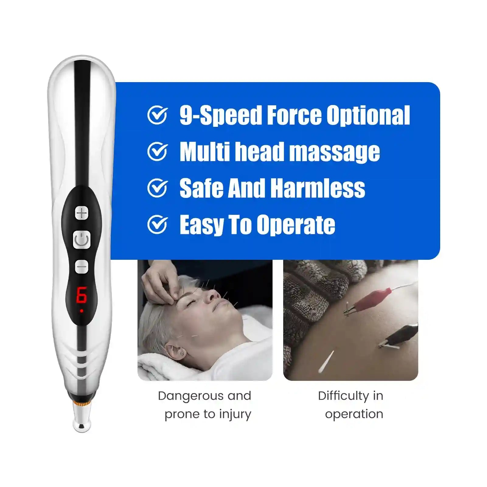 Eye Massage Instrument for Pain Relief - Portable EMS Wellness Device Eye Massage Instrument Tidesmit